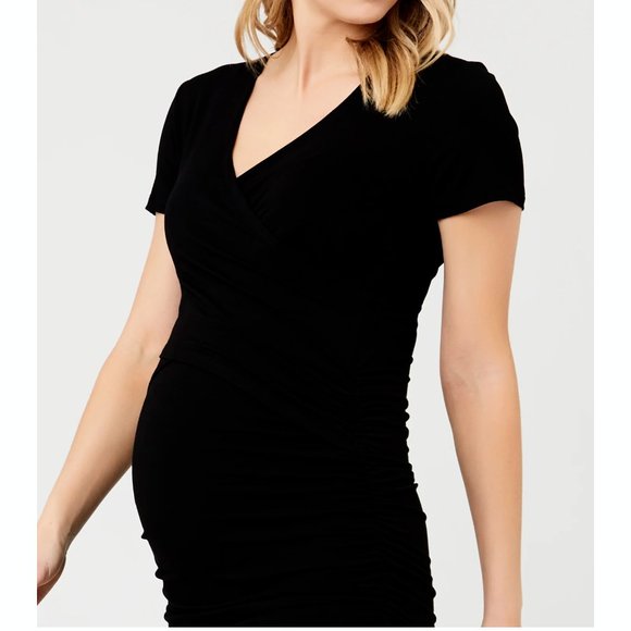 Ripe Maternity Embrace Nursing and Maternity Dress Black M - Picture 6 of 7